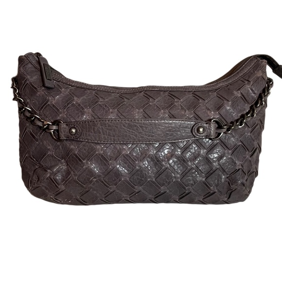 JESSICA SIMPSON Taupe Grey Woven Bag Purse - Picture 2 of 9